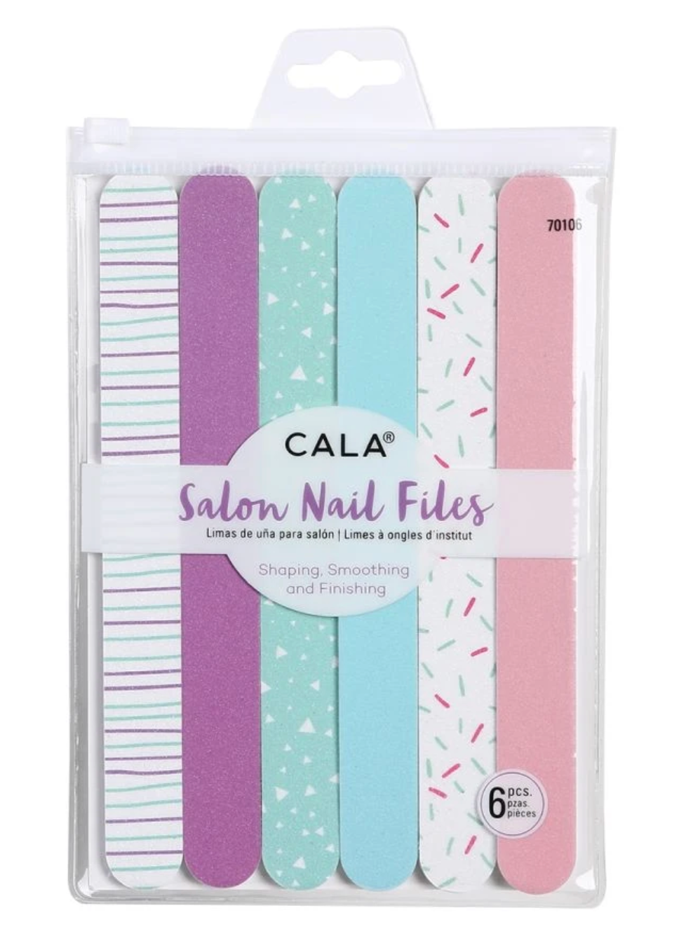 CALA salon nail files, Cupcake (6PCS) (70105)
